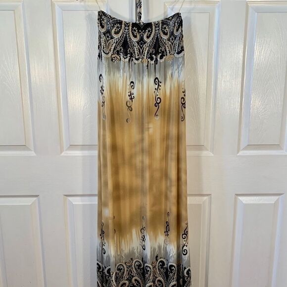 MULTI-WAY BOHEMIAN MAXI DRESS SIZE XL - Picture 6 of 7